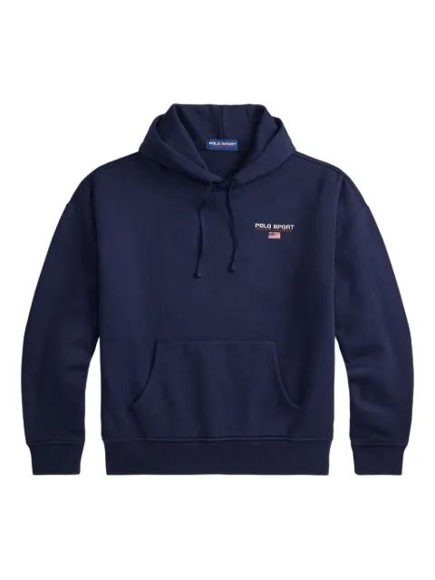 logo drawstring hoodie by POLO RALPH LAUREN