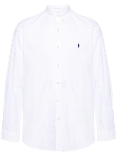 logo-embroidered button-down shirt by POLO RALPH LAUREN