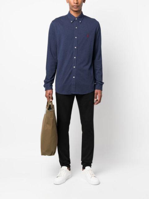 logo-embroidered button-down shirt by POLO RALPH LAUREN