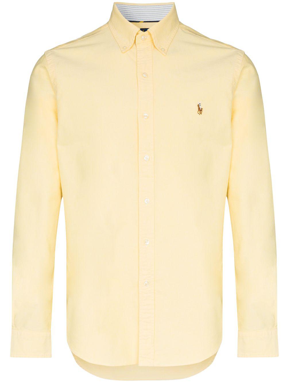 logo-embroidered button-down shirt by POLO RALPH LAUREN