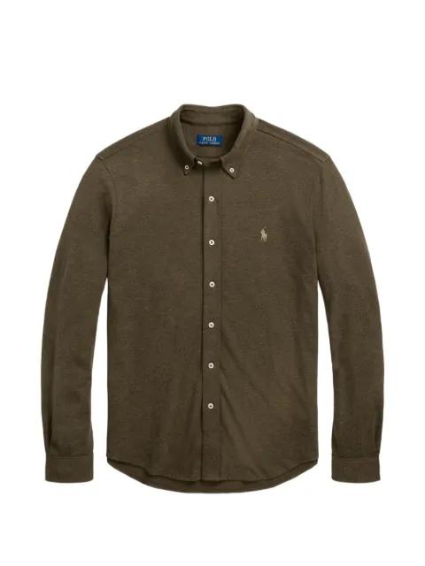 logo-embroidered button-down shirt by POLO RALPH LAUREN