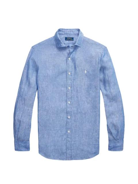 logo-embroidered button-down shirt by POLO RALPH LAUREN
