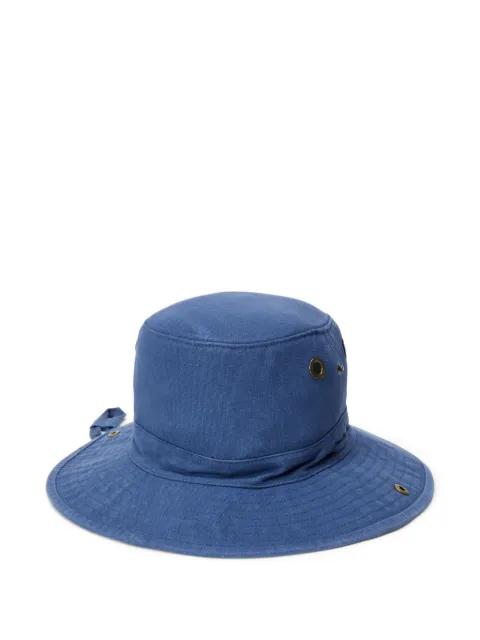 logo-embroidered canvas bucket hat by POLO RALPH LAUREN