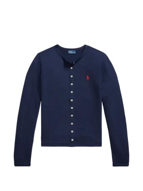 logo-embroidered cardigan by POLO RALPH LAUREN