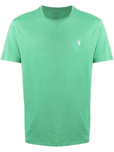 logo-embroidered cotton T-shirt by POLO RALPH LAUREN