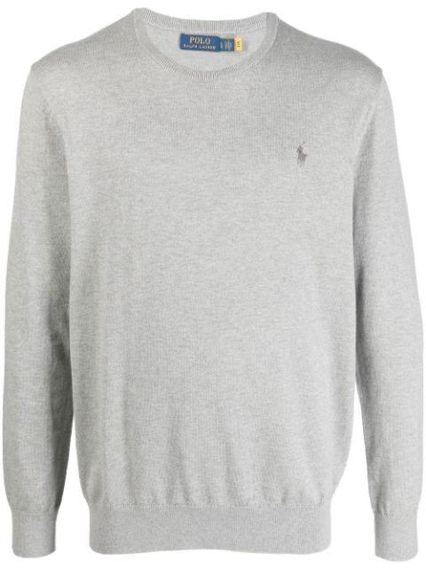 logo-embroidered cotton-cashmere jumper by POLO RALPH LAUREN