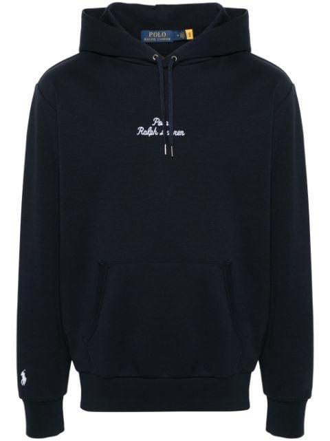 logo-embroidered cotton hoodie by POLO RALPH LAUREN