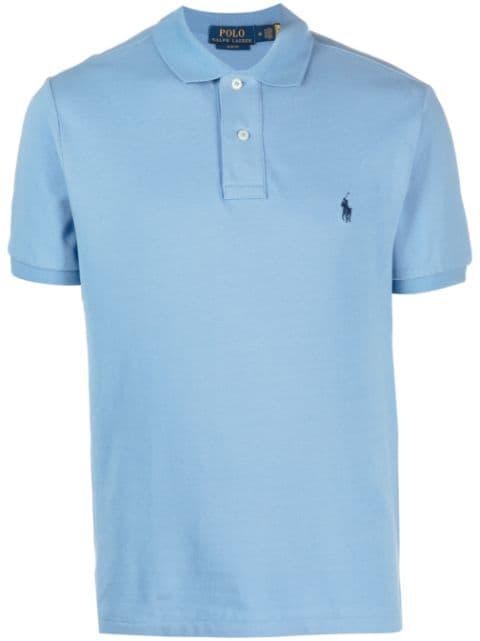 logo-embroidered cotton polo shirt by POLO RALPH LAUREN