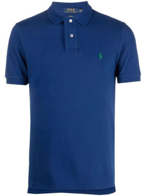logo-embroidered cotton polo shirt by POLO RALPH LAUREN
