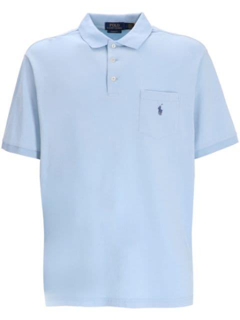 logo-embroidered cotton polo shirt by POLO RALPH LAUREN