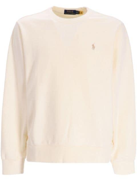 logo-embroidered cotton sweatshirt by POLO RALPH LAUREN