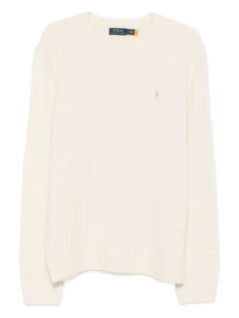 logo-embroidered crew-neck sweater by POLO RALPH LAUREN