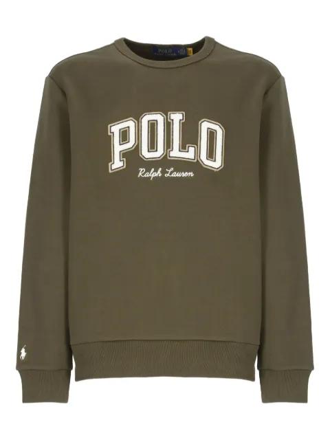 logo-embroidered crew-neck sweatshirt by POLO RALPH LAUREN
