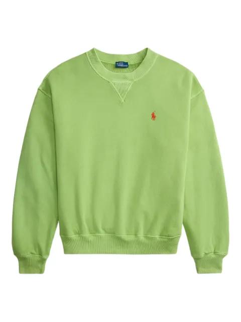 logo-embroidered crew-neck sweatshirt by POLO RALPH LAUREN
