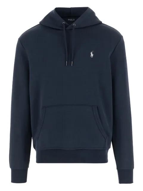 logo-embroidered drawstring hoodied sweater by POLO RALPH LAUREN