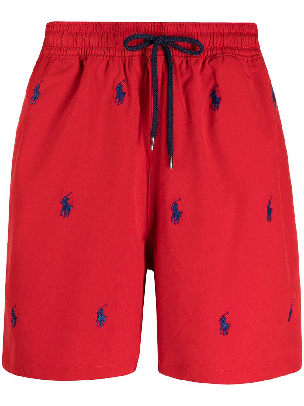 logo-embroidered drawstring swim shorts by POLO RALPH LAUREN