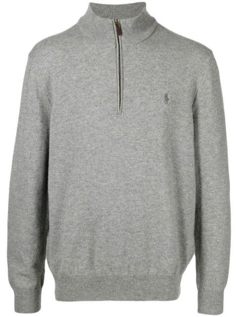 logo-embroidered knitted jumper by POLO RALPH LAUREN