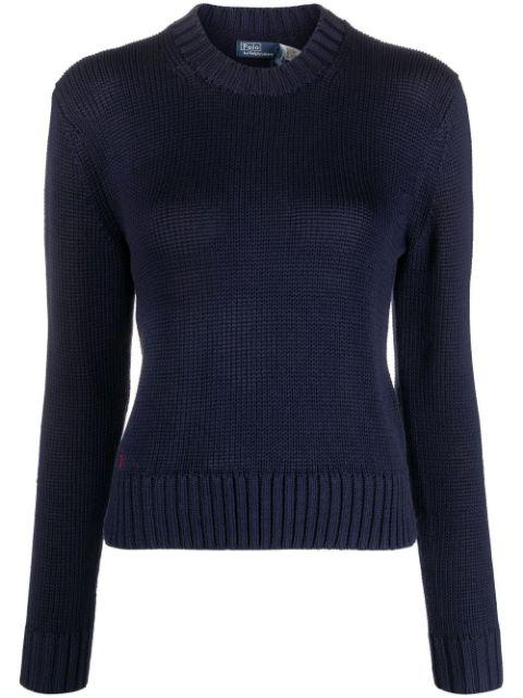logo-embroidered knitted jumper by POLO RALPH LAUREN