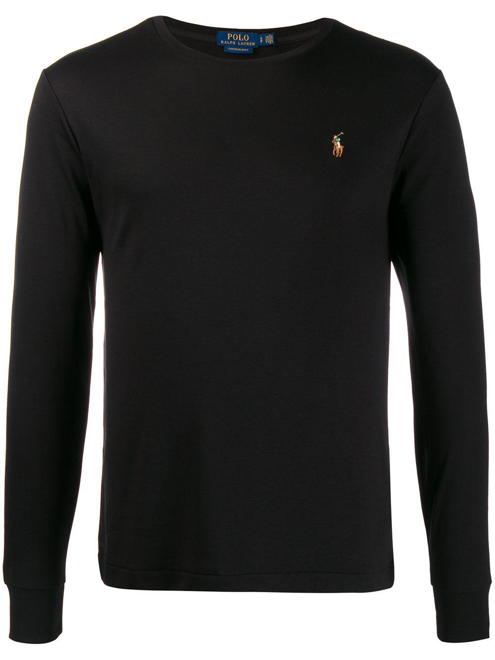 logo-embroidered long-sleeve T-shirt by POLO RALPH LAUREN