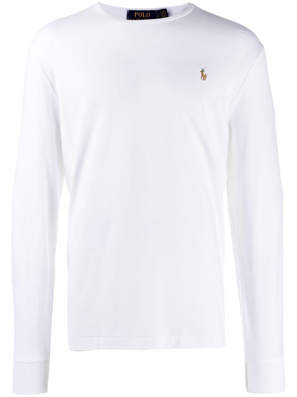 logo-embroidered long-sleeve T-shirt by POLO RALPH LAUREN