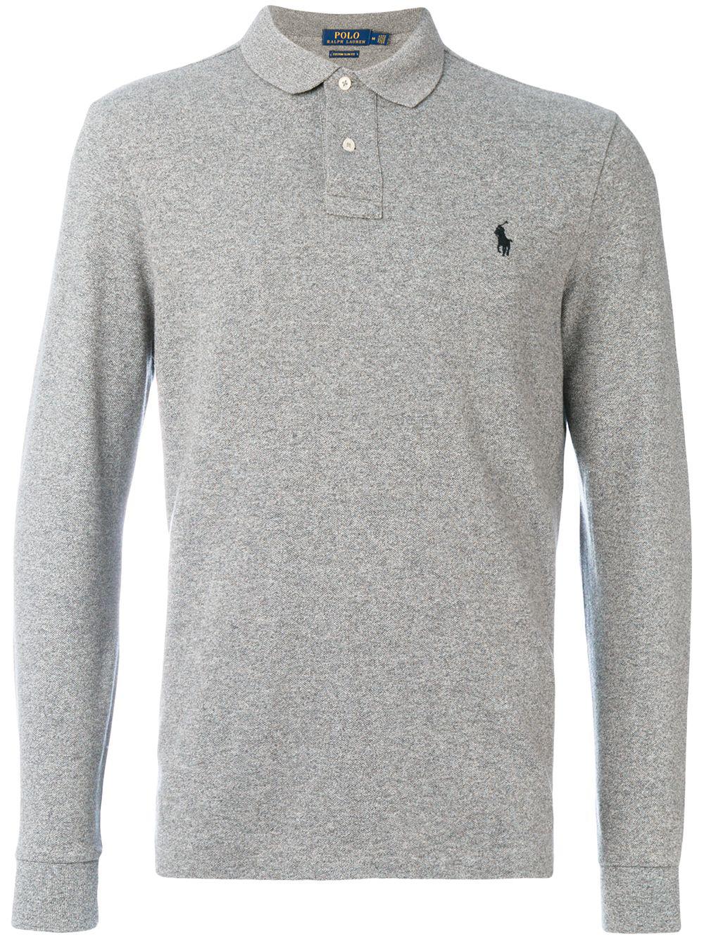 logo embroidered long-sleeve polo shirt by POLO RALPH LAUREN