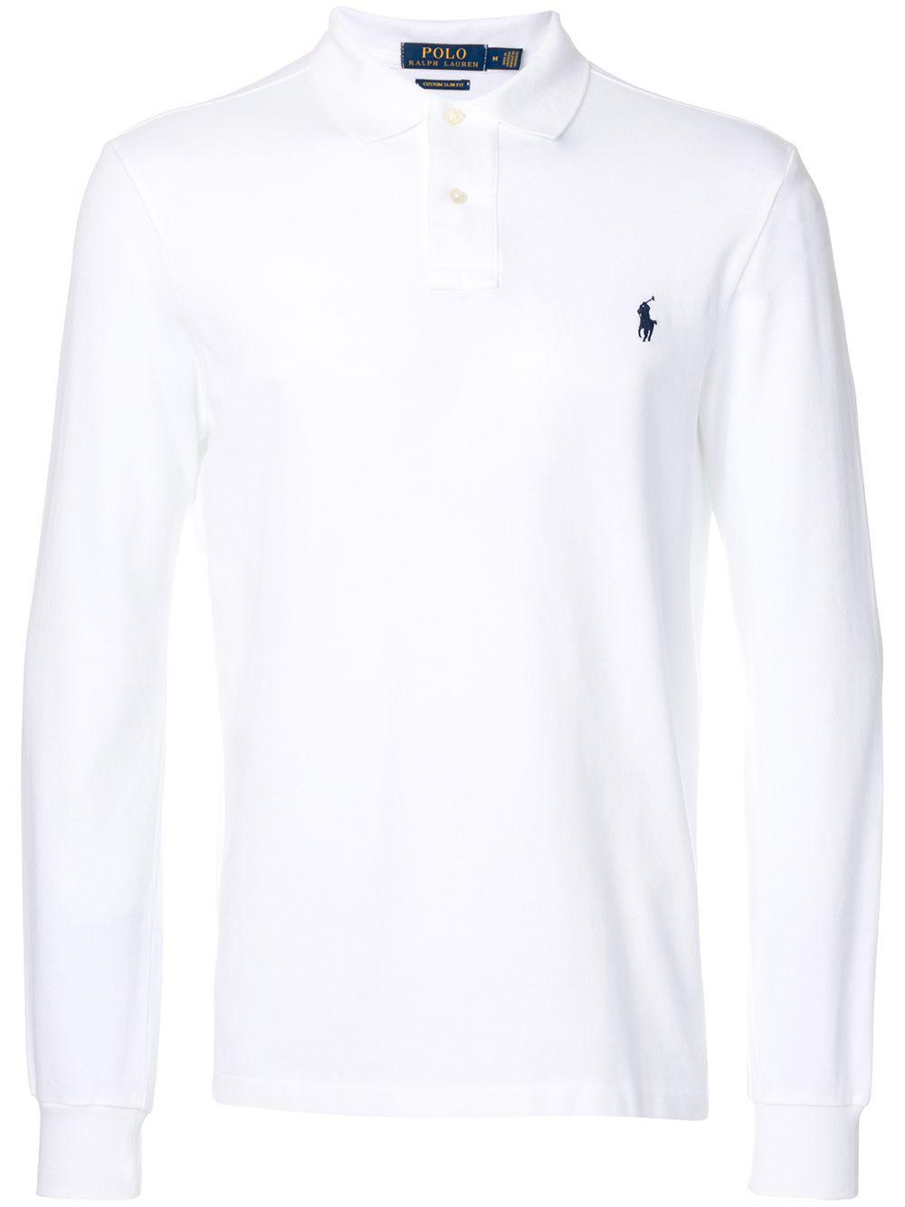 logo embroidered long-sleeve polo shirt by POLO RALPH LAUREN