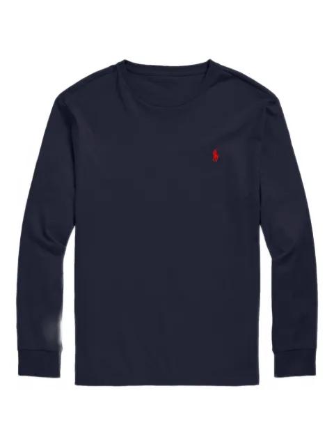 logo-embroidered long-sleeve t-shirt by POLO RALPH LAUREN
