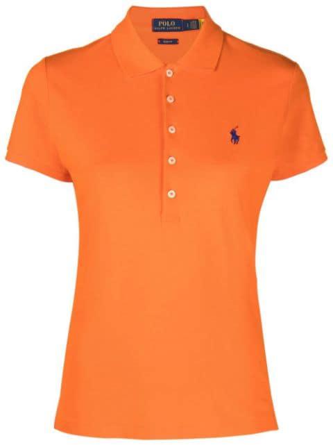 logo-embroidered slim-fit polo shirt by POLO RALPH LAUREN