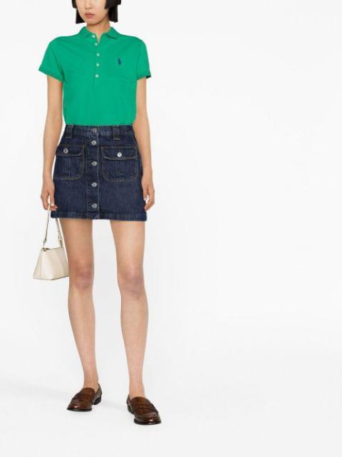 logo-embroidered slim-fit polo shirt by POLO RALPH LAUREN