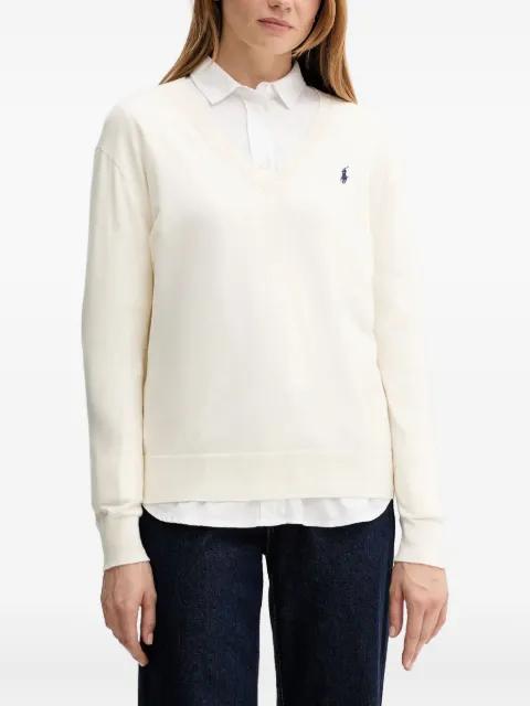logo-embroidered sweater by POLO RALPH LAUREN