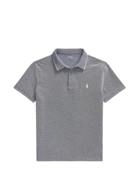 logo-embroidered tipped polo shirt by POLO RALPH LAUREN