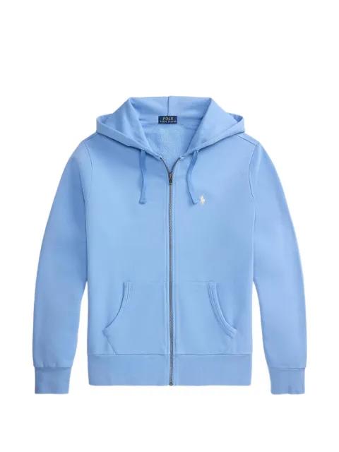 logo-embroidered zip-up hoodie by POLO RALPH LAUREN