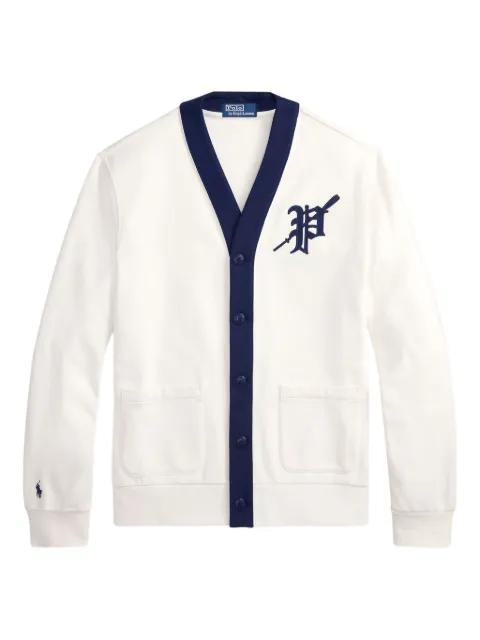 logo-patch button-fastening cardigan by POLO RALPH LAUREN