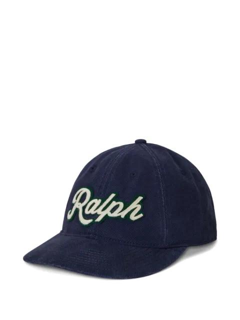 logo-patch cotton baseball cap by POLO RALPH LAUREN