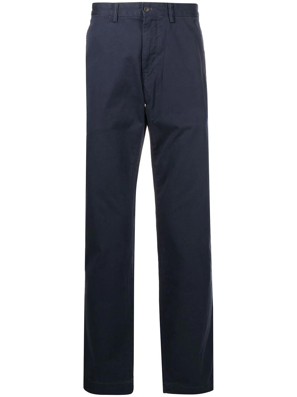 logo-patch straight-leg trousers by POLO RALPH LAUREN