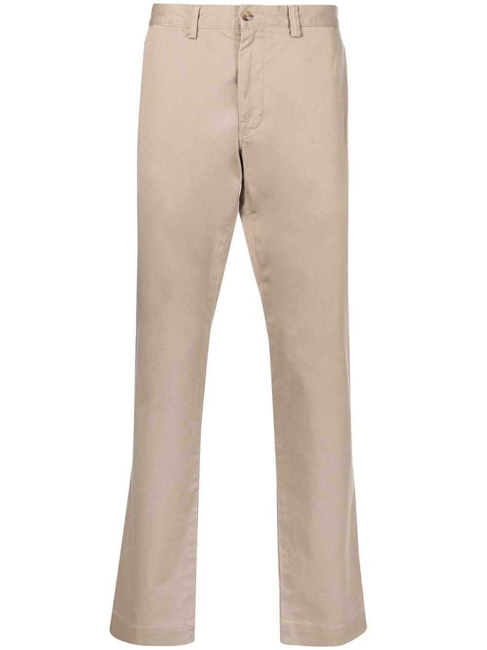 logo-patch straight-leg trousers by POLO RALPH LAUREN