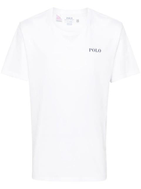 logo-print cotton T-shirt by POLO RALPH LAUREN