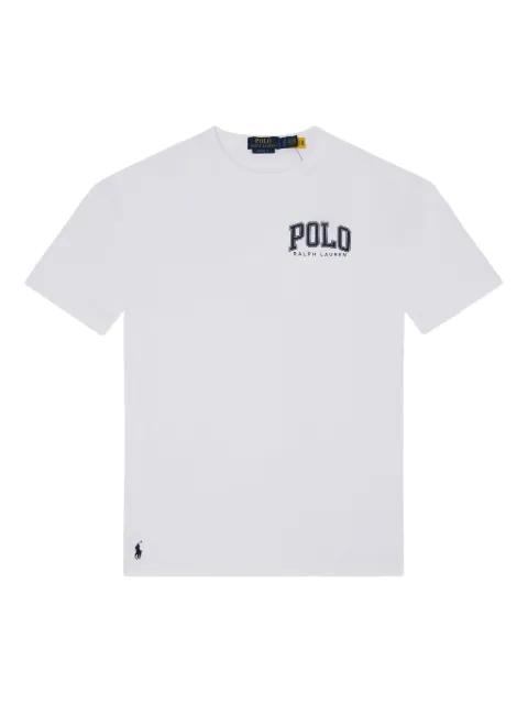 logo-print cotton T-shirt by POLO RALPH LAUREN