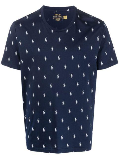 logo-print cotton T-shirt by POLO RALPH LAUREN