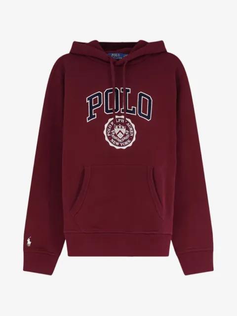 logo-print drawstring hoodie by POLO RALPH LAUREN