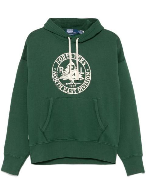 logo-print hoodie by POLO RALPH LAUREN