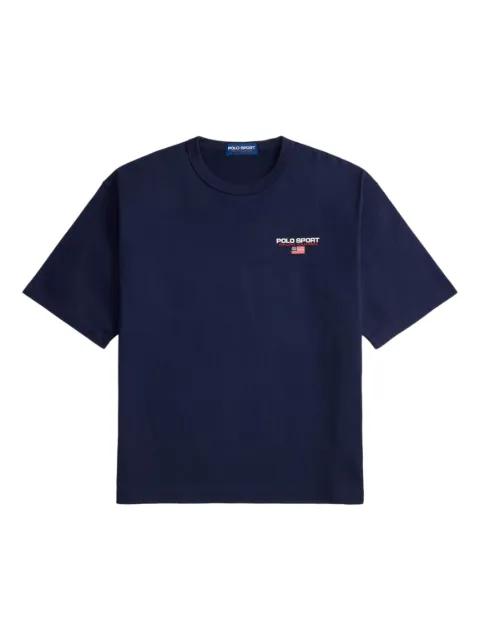 logo-print knit T-shirt by POLO RALPH LAUREN