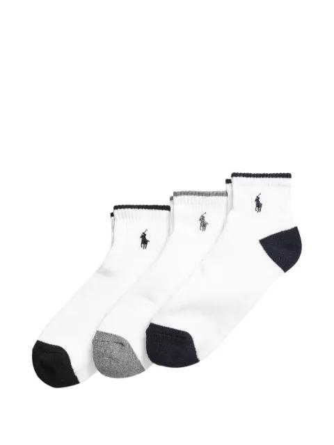 logo socks set (set of three) by POLO RALPH LAUREN