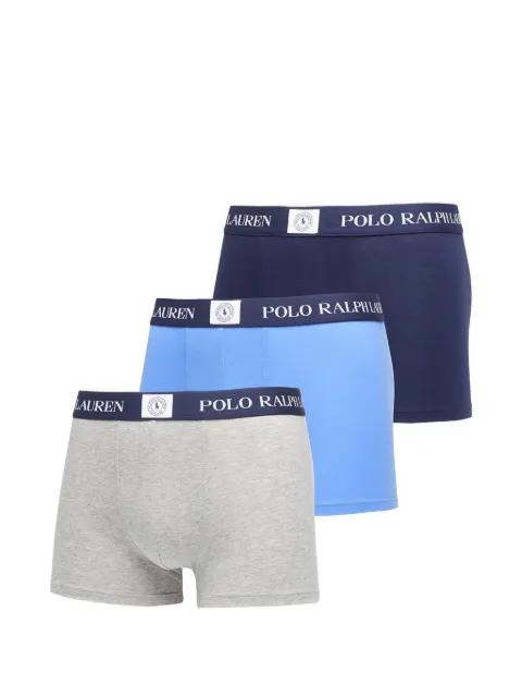 logo-waistband boxers (set of three) by POLO RALPH LAUREN