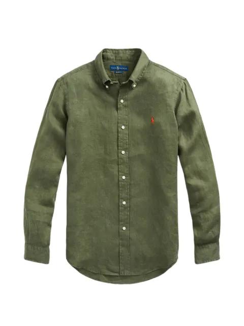 long-sleeve buttoned shirt by POLO RALPH LAUREN