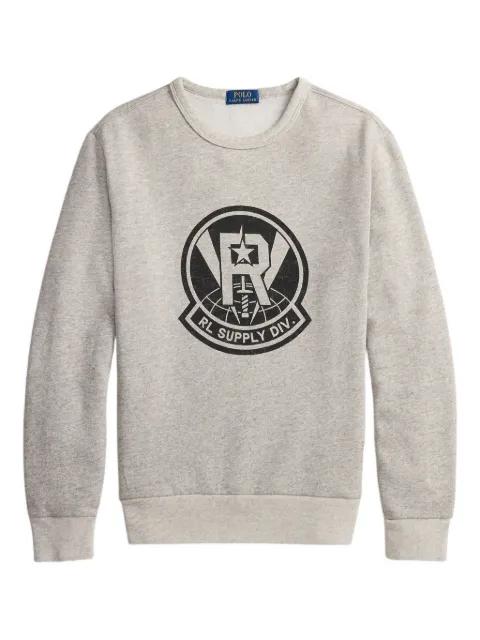 long-sleeve crew-neck sweatshirt by POLO RALPH LAUREN