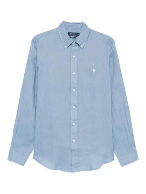 long-sleeve linen shirt by POLO RALPH LAUREN