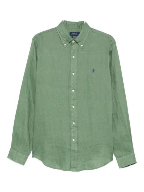 long-sleeve linen shirt by POLO RALPH LAUREN