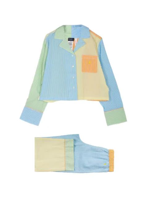 long-sleeve logo pajama set by POLO RALPH LAUREN