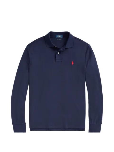 long-sleeve logo polo shirt by POLO RALPH LAUREN